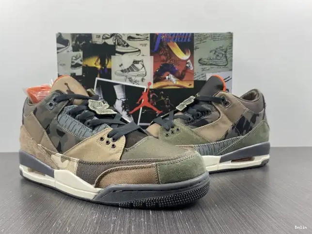 Bmlin Patchwork Retro 3 Jordan Camo DO1830-200 Air 0518